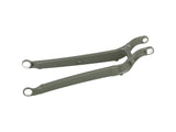 Trek 2022–2023 Top Fuel 29 aluminum chainstay spare parts, close-up of the lightweight bicycle component for mountain bikes.