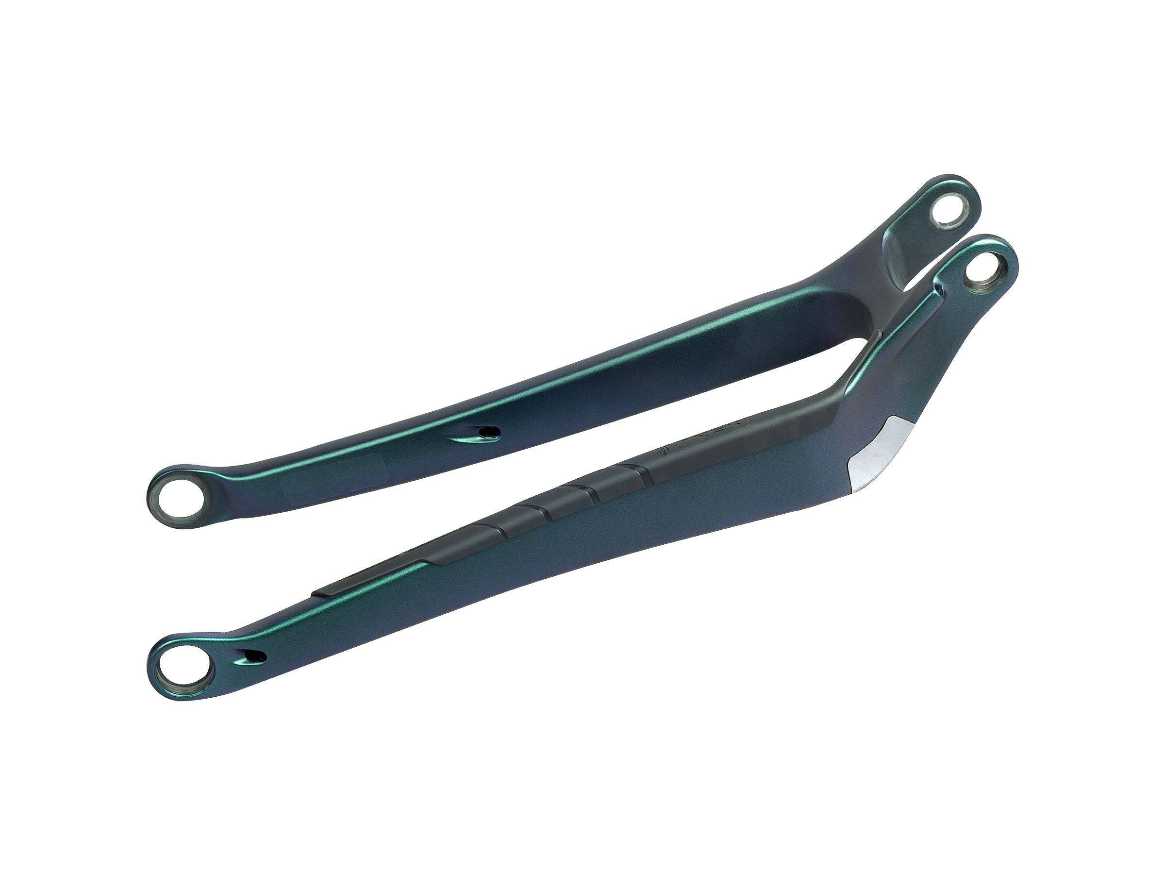 Trek Remedy 27.5 Carbon chainstay in Emerald Iris color for mountain bike, fits 27.5" wheels and 2.6" tires.
