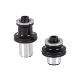 Kinesis UK Crosslight front hub end cap for 9mm V4 and HD models, replacement component, black finish, close-up view