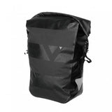 Topeak Drybag Pannier 24L waterproof bike bag with Quicklock and Handle Loc system in black, designed for cycling accessories.