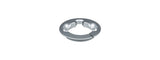Trek Madone Gen 7 grey custom compression ring headset split ring for bicycle components, showing close-up of the split ring in grey.
