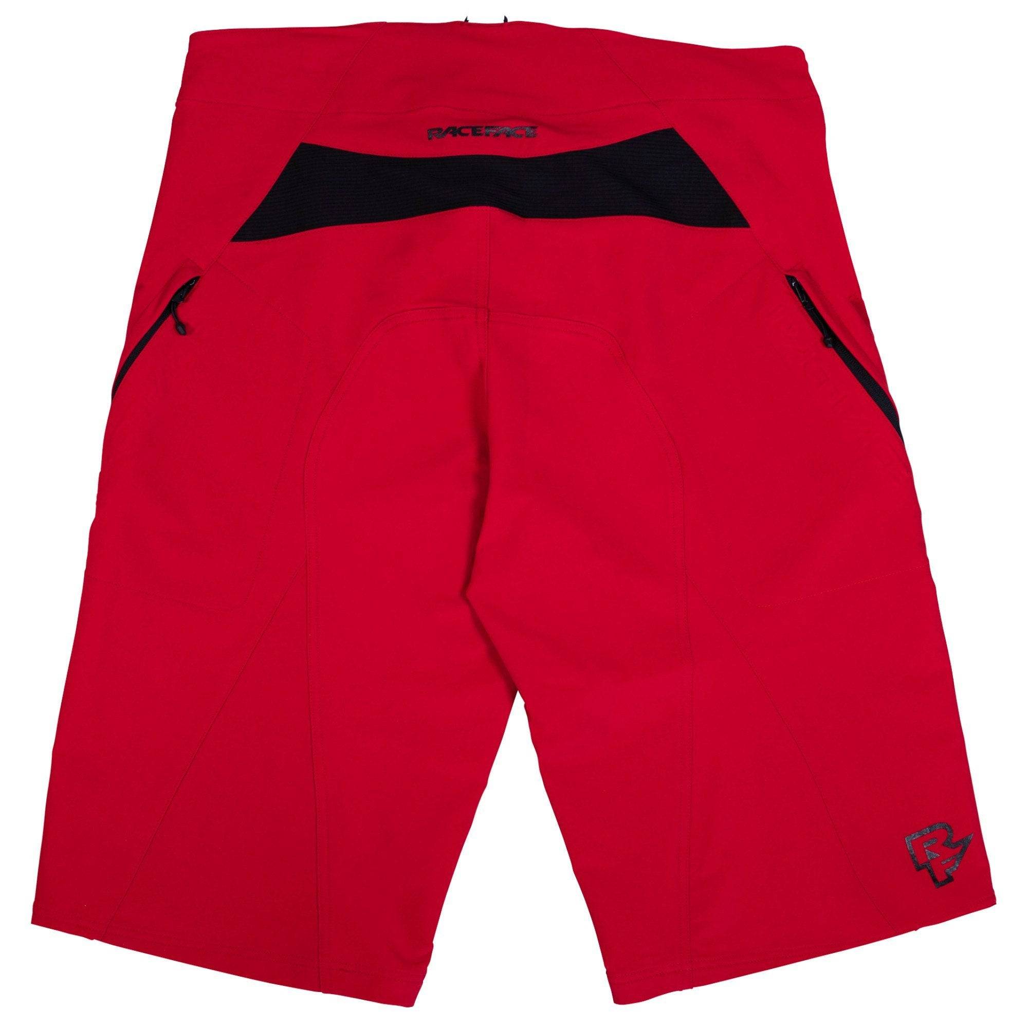 Race Face Ruxton unisex MTB shorts with adjustable ratchet closure, multiple pockets, and durable fabric for mountain biking.