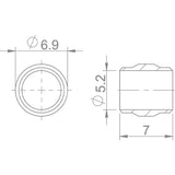 Set of 8 Aztec Olive 5mm Avid brake spare components for reliable bicycle braking performance.