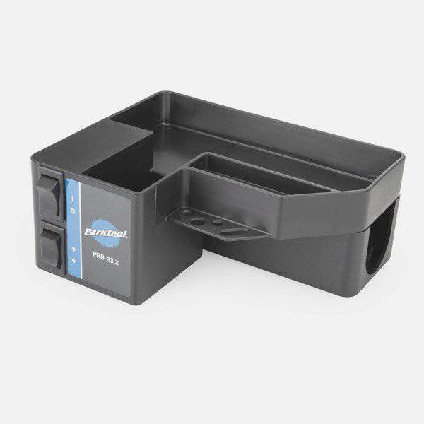 Park Tool PRS-33 electronics upgrade kit with USB ports and larger buttons, designed for workshop use.