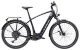 Trek Allant+ 7 2025 electric hybrid bike for commuting and recreation, showing the sleek frame and electric motor system.