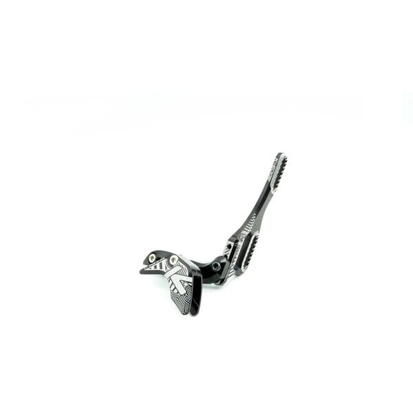 K-Edge 1x Race W chain guide in black anodized finish, designed for 1x drivetrain bikes, accessory for bike gear shifting.