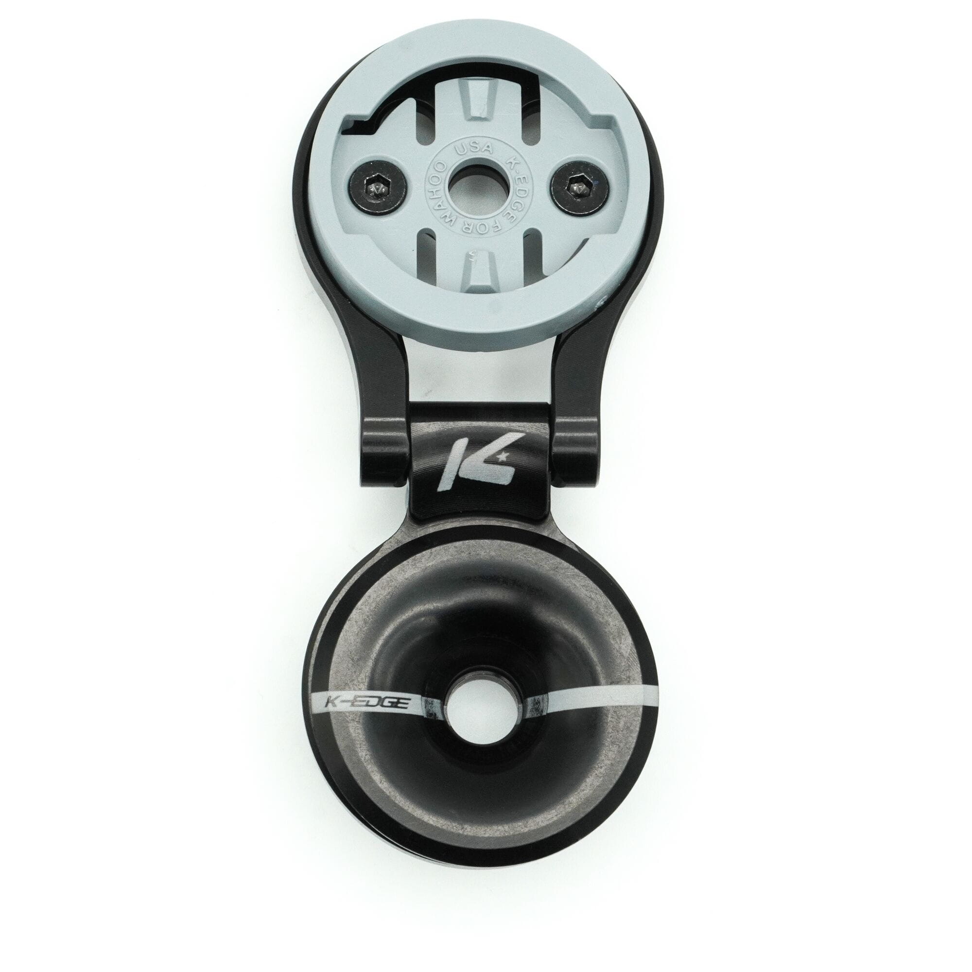 K-Edge Wahoo Race Stem Mount, with Top Cap, Adjustable, Black Anodised