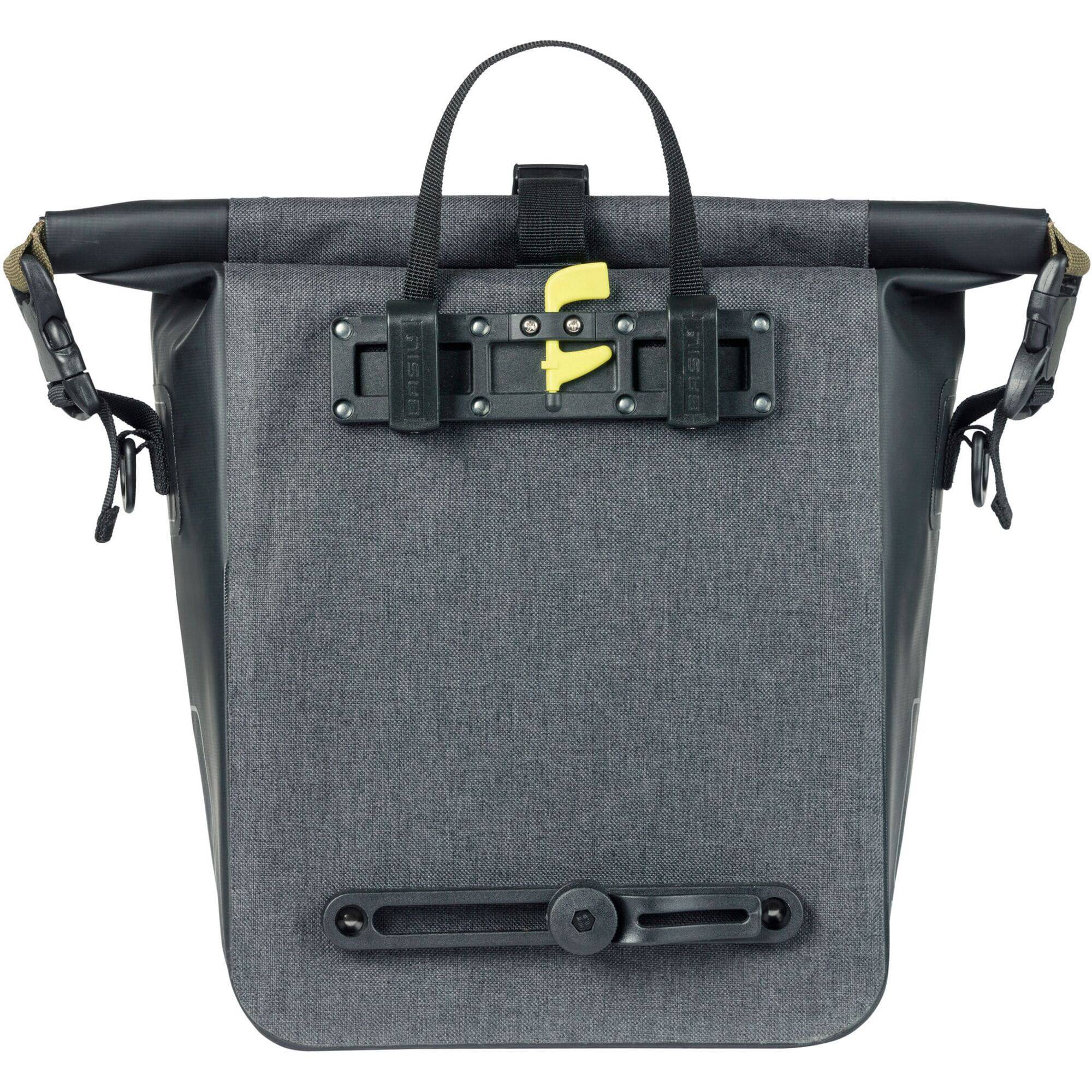 Basil Panniers & Bags - Navigator Storm M single pannier bag 12-15L black | Swinnerton Cycles