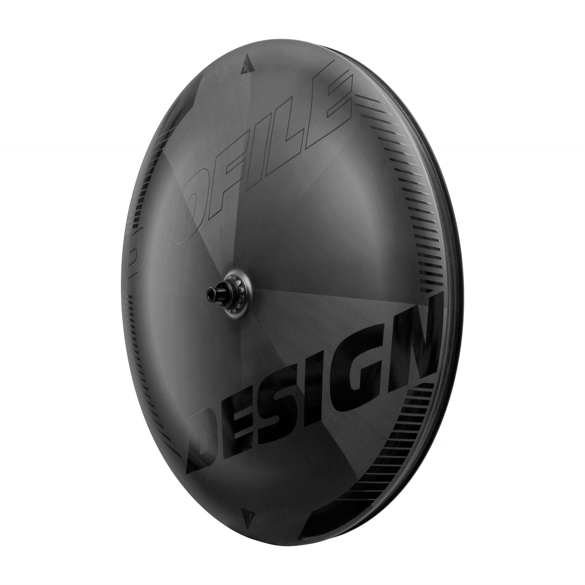 Profile Design D21 TLR DB carbon rear wheel for road bikes, tubeless-ready 700c disc wheel with high-performance design.