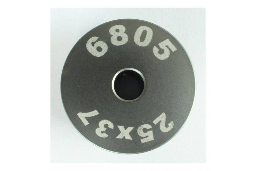 Enduro Bearings 6805 inner guide for EB8420 bearing press in black, showing precise component used in bike bearing maintenance.