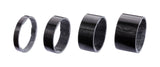 BBB BHP-35 UltraSpace carbon fiber headset spacers set with 5-20mm height options, designed for bike components and handlebars.