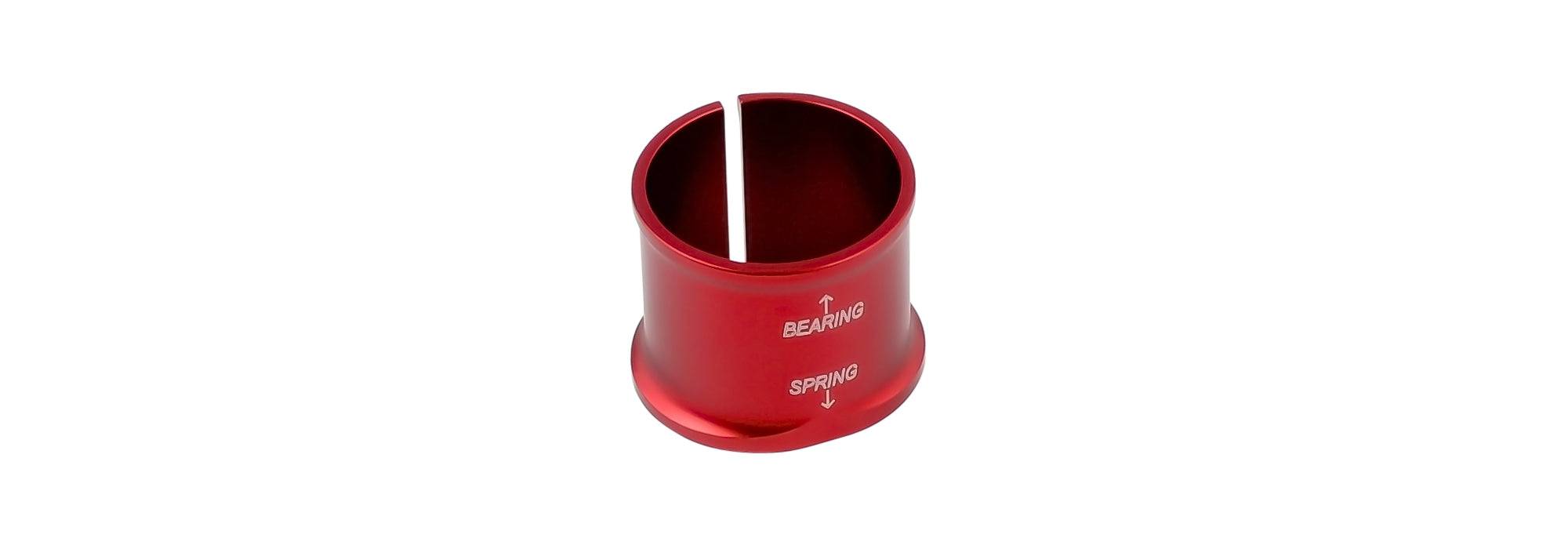 Grey Trek Domane IsoSpeed Wave Spring Preload Spacer for smooth ride compliance, component for bike suspension adjustment.