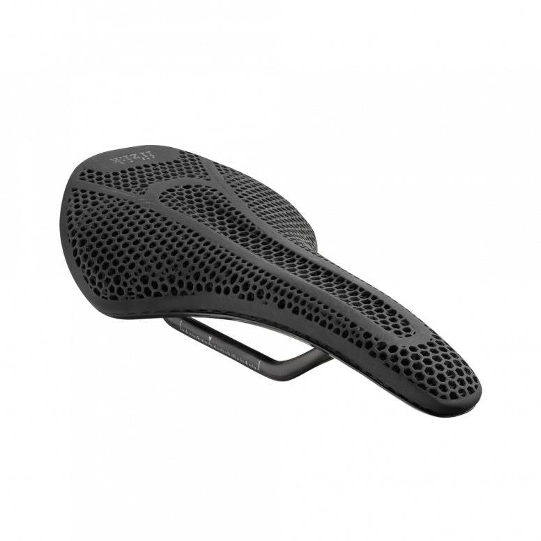 Fizik Vento Antares Adaptive R1 carbon rail cycling saddle with sleek black design and ergonomic shape for performance cycling.