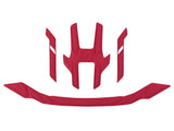 Bontrager Quantum MIPS helmet fit pads replacement in red, compatible with all sizes, designed for comfortable helmet fit.
