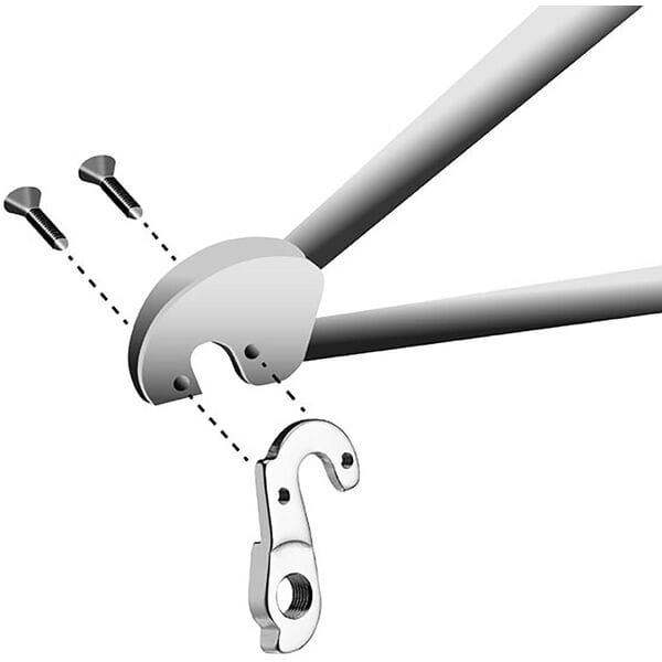 Durable M Part gear hanger for Wilier bikes, replacement bicycle component with metal construction and precise fit.