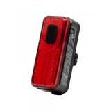 Moon Sport Helix Sense 150lm rear bike light with braking and auto brightness features, mounted on a bicycle.