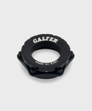 Galfer Centerlock Universal Hub Adapter for bicycle disc brake systems, showing the metal component with mounting features.