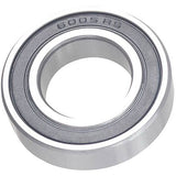 M Part bicycle cartridge bearing 6005 2RS, pre-greased hub bearing with 25x47x12mm dimensions and rubber seals.