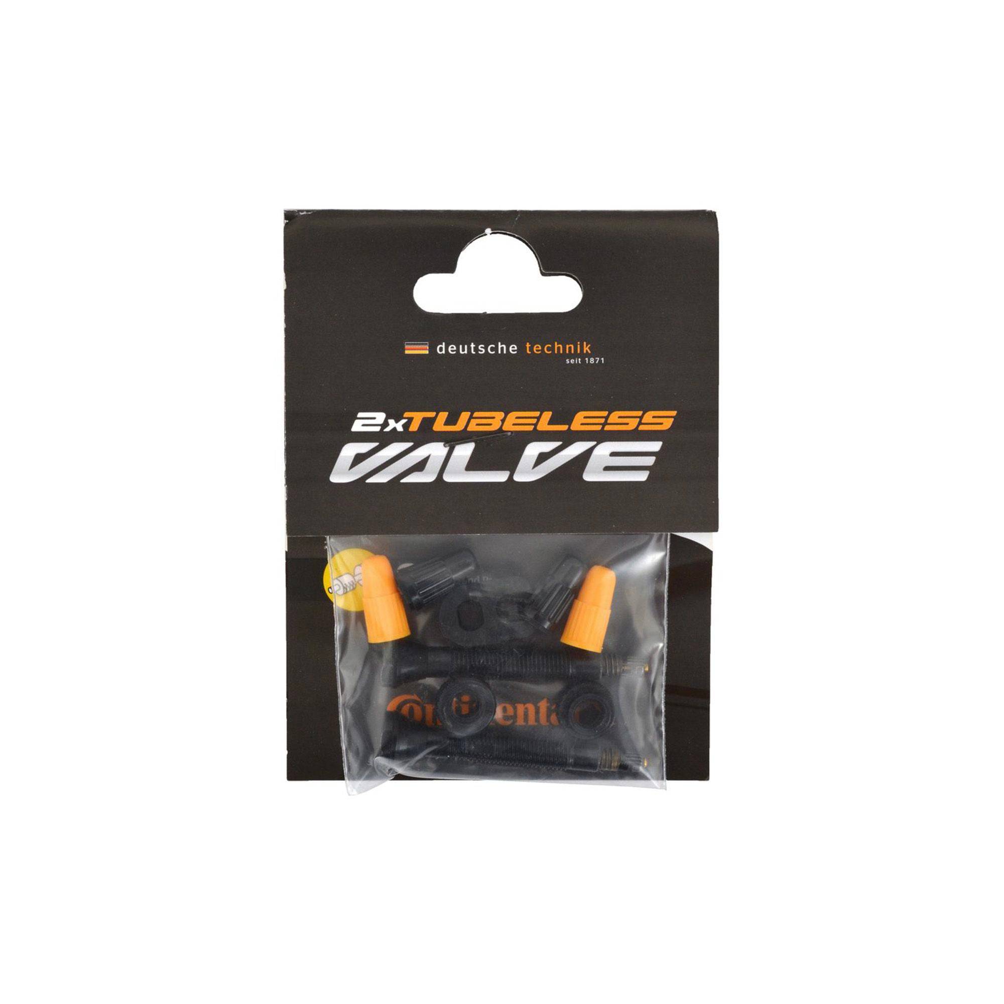 Continental Tubless Valve Set Presta (2pcs): BLACK 40MM | Swinnerton Cycles