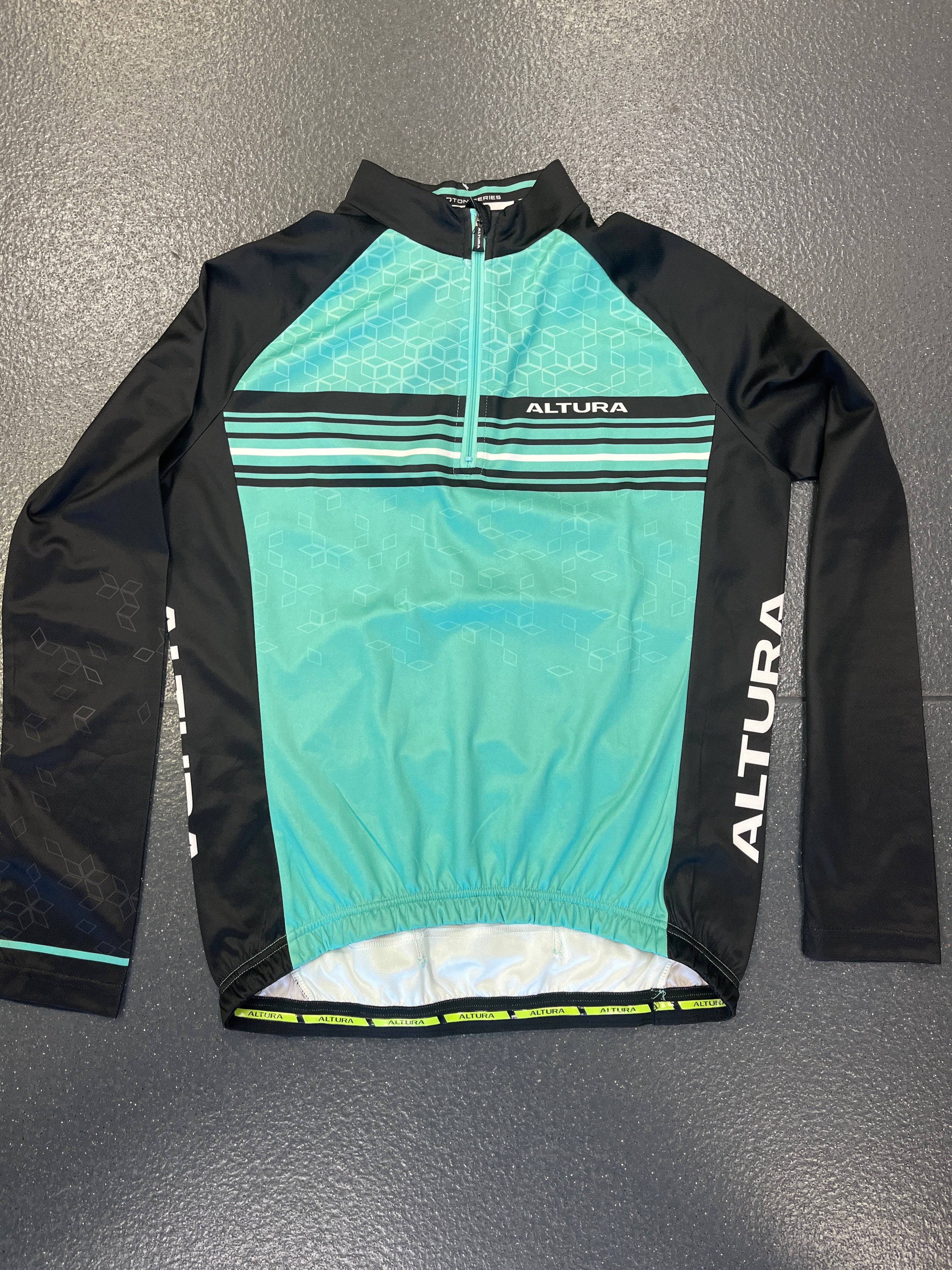 Altura Womens Peloton Team Ls: Aquamarine/Black 14 | Swinnerton Cycles