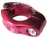 Dia-Compe MX1500N seatclamp for 28.6mm bike tubes with finishing kit, showing the clamp and installation components.