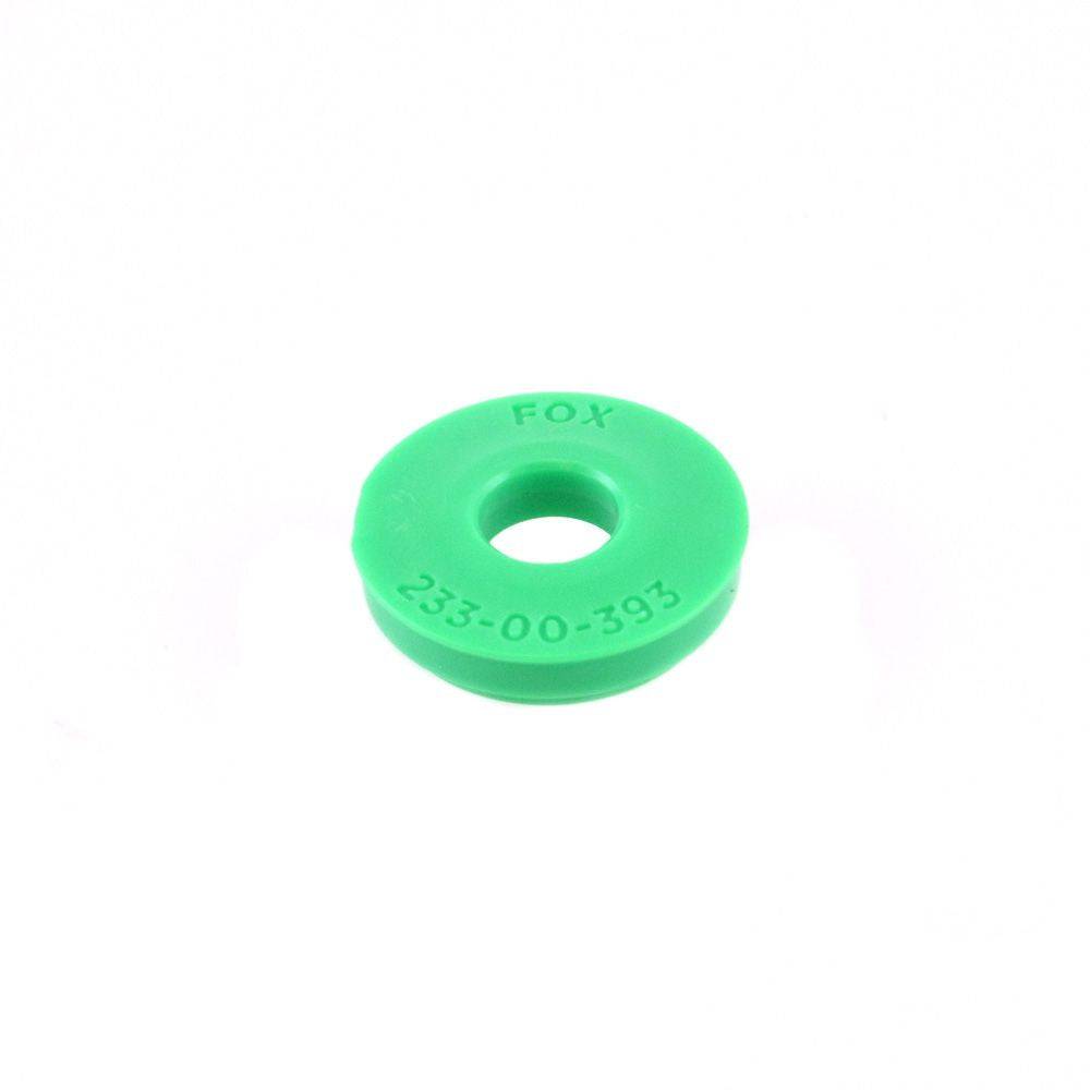 Fox Nude 4 Volume Spacer 5mm for 2019 rear shock suspension upgrade, shown as a small black component for Fox suspension systems.