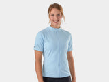 Trek Solstice women's cycling jersey, breathable eco-friendly performance fit, lightweight clothing for outdoor bike riding.