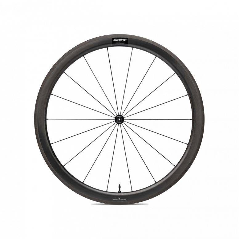 Scope Cycling S4 Rim Carbon Road Wheelset Black 45mm Rim Brake Shimano Carbon | Swinnerton Cycles