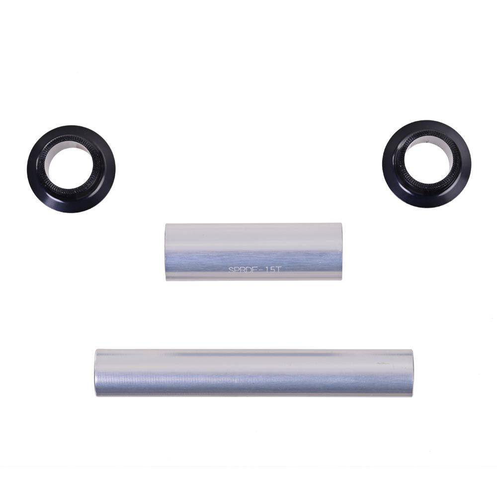 Halo RD front 15mm axle hub replacement for smooth wheel performance, showing the component with detailed metal parts.