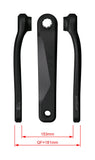 FSA Ebike Chainset CK-220 Bosch BNI 19.0mm black crankset for Bosch G3 motors, showing the crank arms and chainring.