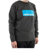 Unisex Kinesis UK #MyKinesis sweater jersey showing breathable casual and sports top in a relaxed fit with a soft fabric finish.