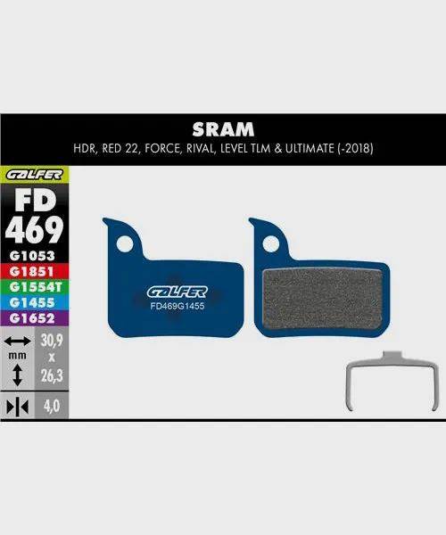 Galfer Road Disc Brake Pads for bicycles, showcasing the smooth and quiet cycling performance in all weather conditions.