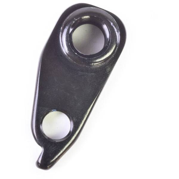 Wheels Manufacturing CNC machined replaceable derailleur hanger dropout for bicycle components, showcasing precise metal craftsmanship.