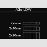 Profile Design A3A Low Riser Kit for Wing20C+ and Wing Ultimate aerobars, featuring 5/10/20mm riser components.