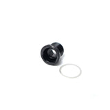 Race Face Cinch Bolt DH and washer in gloss black, M18 x 15.4mm, replacement component for mountain bike components.