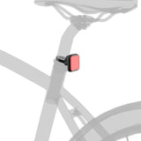 Knog Blinder E RS rear e-bike light mounted on seat post, StVZO compliant, with sleek design and bright illumination.