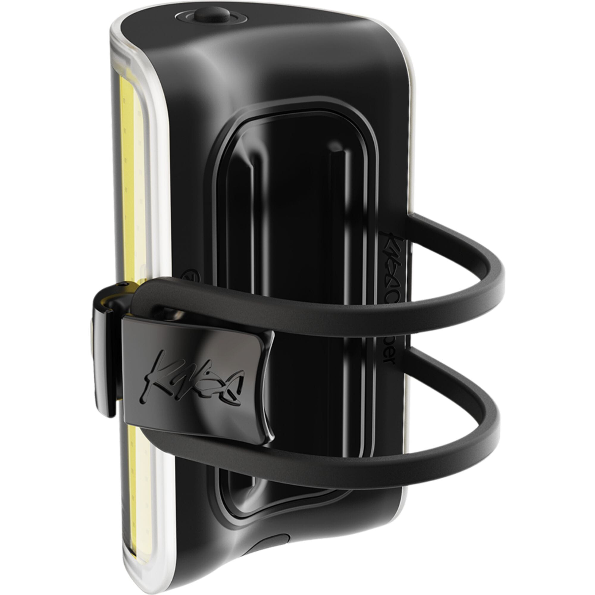 Knog Cobber Reflex front bike light with USB-C charging, 400 lumens, waterproof IP67, mounted on a bike for visibility.