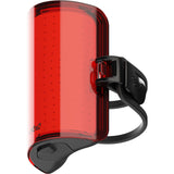 Knog Cobber Reflex Rear Bike Light with USB-C charging, 300 lumens, waterproof IP67, mounted on bike seat post.