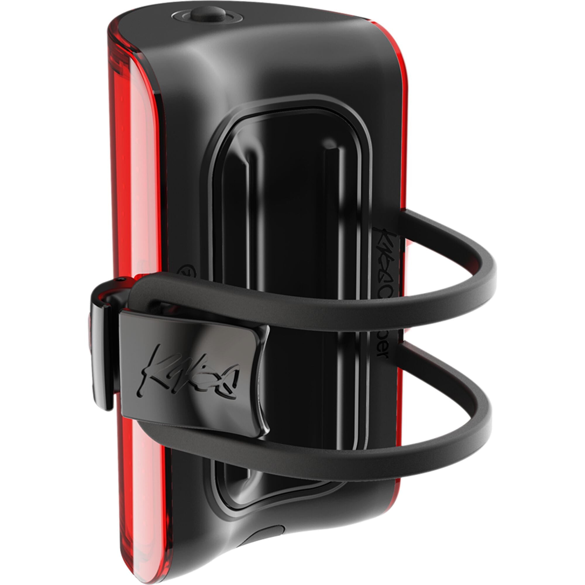 Knog Cobber Reflex rear bike light with USB-C recharge, 300 lumens, waterproof IP67, mounted on a bicycle.