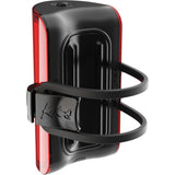 Knog Cobber Reflex rear bike light with USB-C recharge, 300 lumens, waterproof IP67, mounted on a bicycle.
