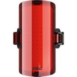 Knog Cobber Reflex rear bike light with USB-C recharge, 300 lumens, waterproof IP67, mounted on a bicycle for visibility.