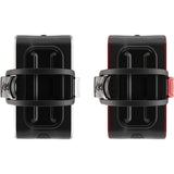 Knog Cobber Reflex Twinpack bike lights with front and rear USB-C rechargeable LED bike lights, mounted on a bicycle handlebar.