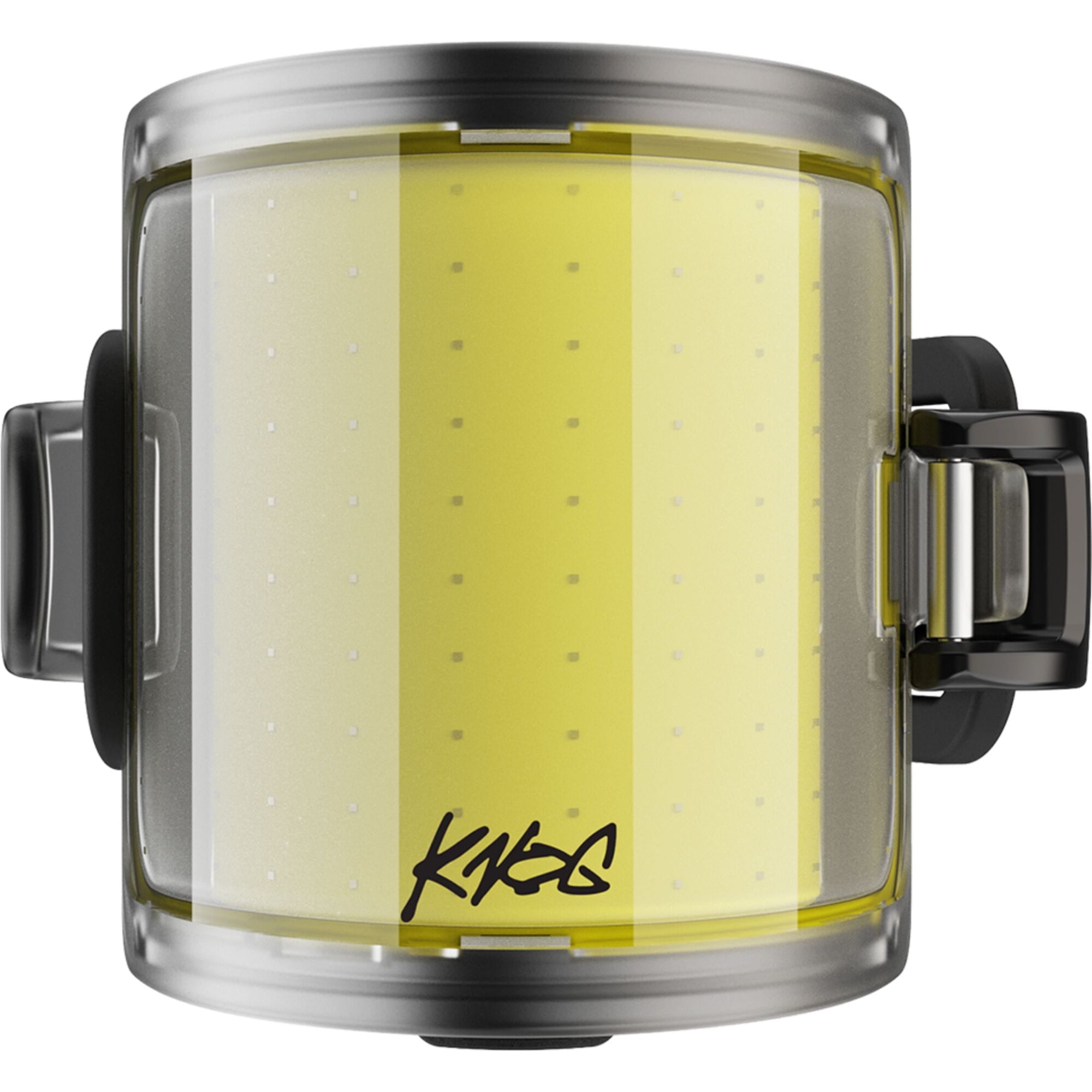 Knog Cobber Mini front bike light with 80 lumens, USB-C rechargeable, waterproof bike accessory on a bike handlebar.