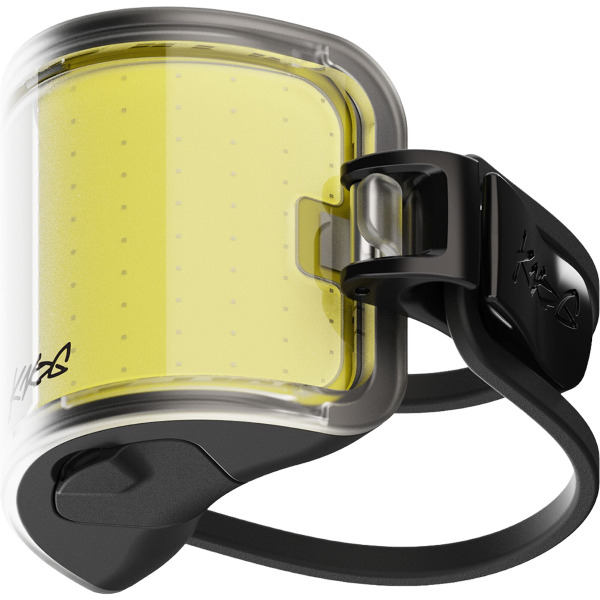 Knog Cobber Mini USB-C rechargeable front bike light with 80 lumens, waterproof bike accessory, mounted on a bicycle handlebar