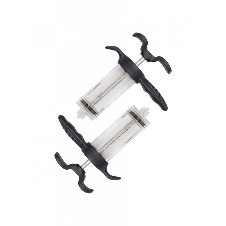 Jagwire Elite DOT Brake Bleed Kit with two ergonomic syringes for efficient DOT fluid brake system maintenance.