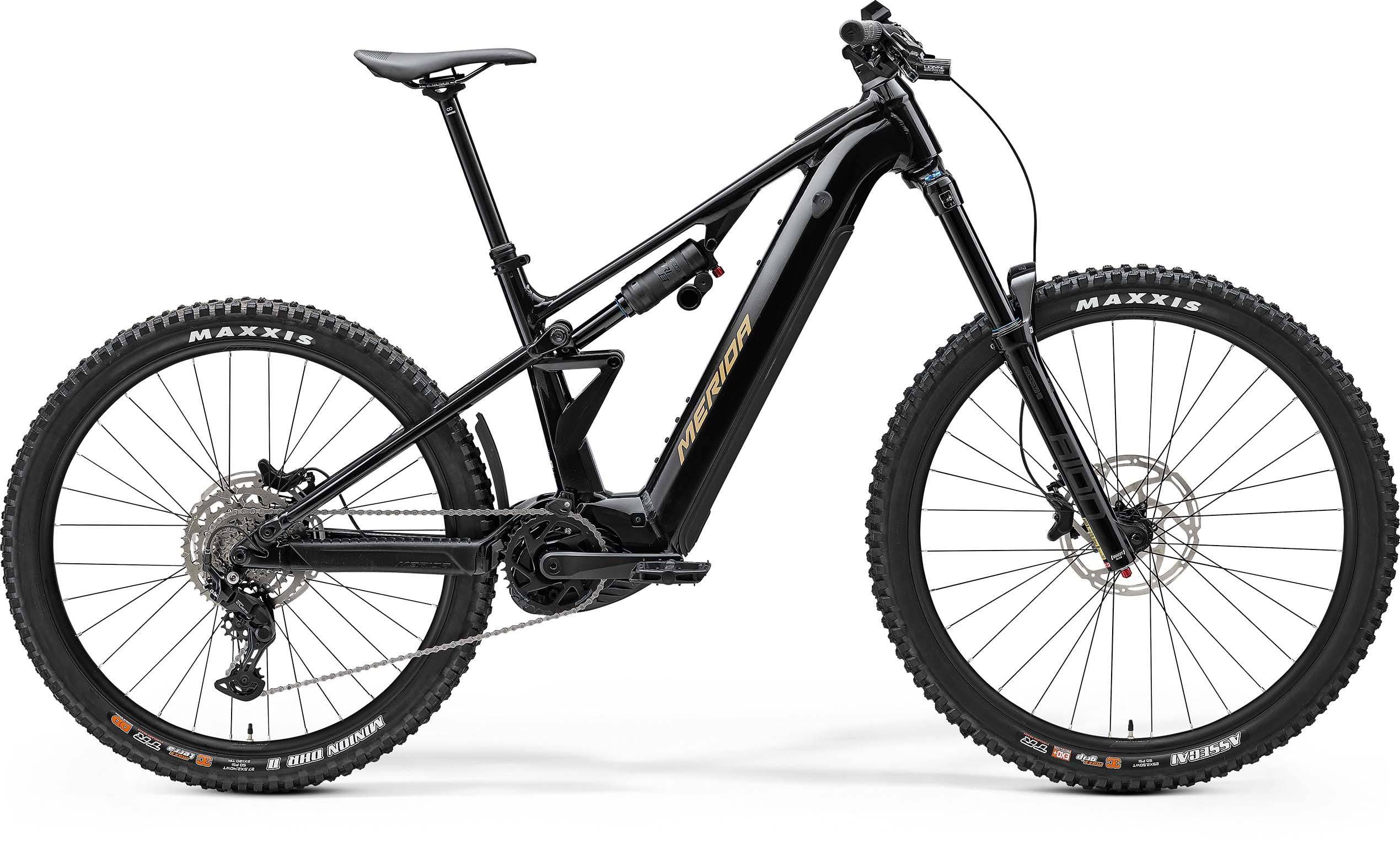 Merida eOne-Eighty 400 e-Mountain Bike with Bosch Performance Line CX motor and 180mm suspension, ready for rugged trails
