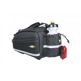 Topeak MTS TrunkBag EX 8L black bike rack bag with Velcro mounting system, weather-resistant accessories for cycling storage