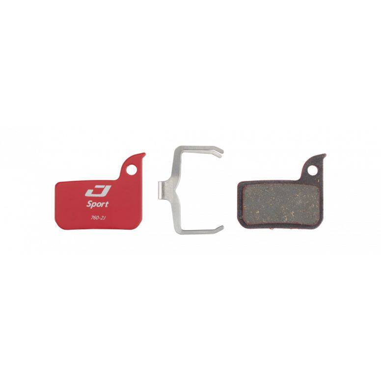 Jagwire Sport semi-metallic disc brake pads for SRAM Road eTap Red Sport bike braking components.