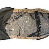 Hamax Avenida One child seat accessory with front window for wind and rain protection, designed for added comfort during rides.