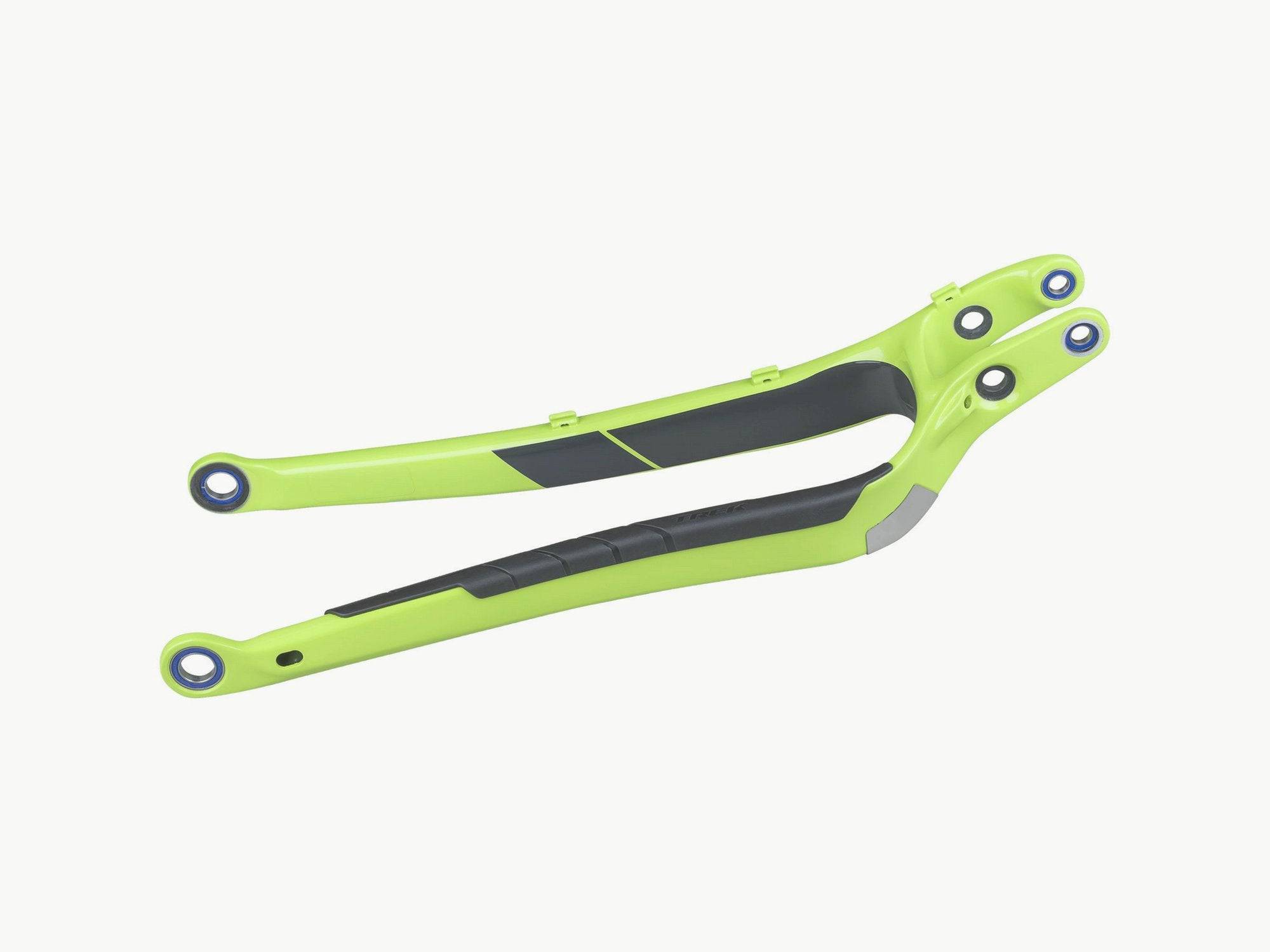 Trek Slash 2017-2018 carbon chainstay frame component, replacement part for mountain bike, close-up of the black carbon frame section